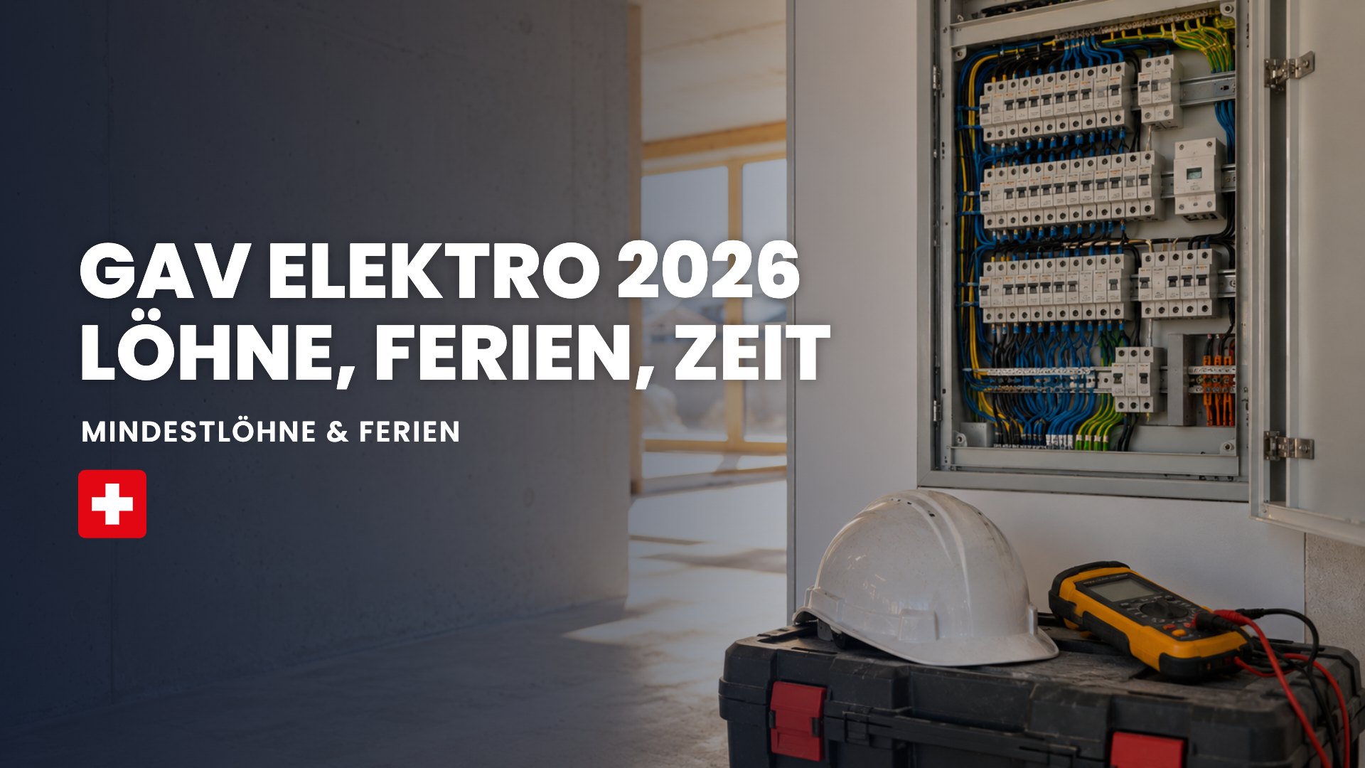 GAV ELEKTRO 2026 LÖHNE, FERIEN, ZEIT: Mindestlöhne & Ferien