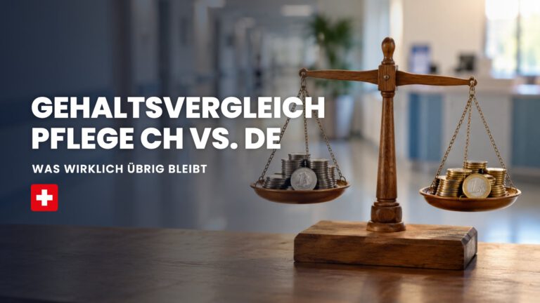 Gehaltsvergleich Pflege CH vs. DE: Was wirklich übrig bleibt
