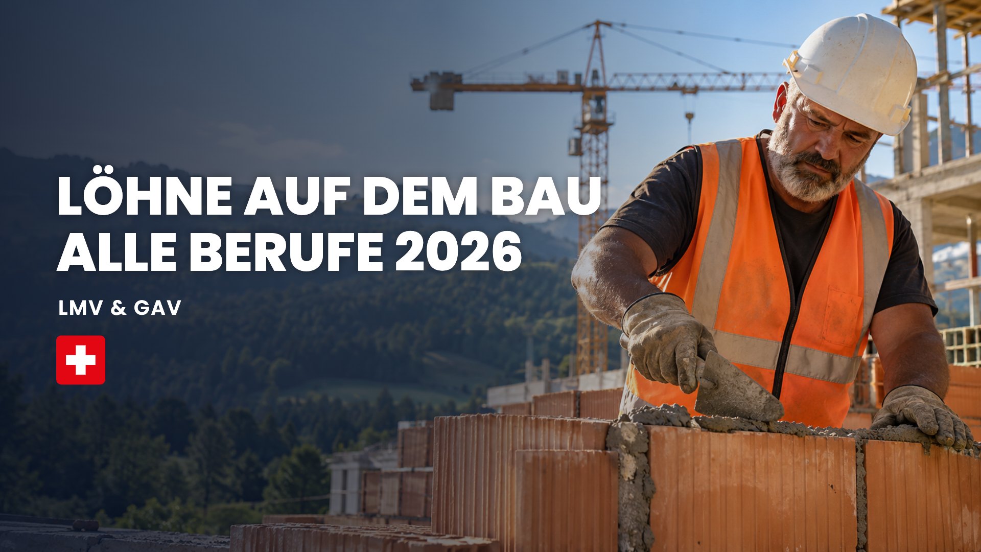LÖHNE AUF DEM BAU ALLE BERUFE 2026: LMV & GAV