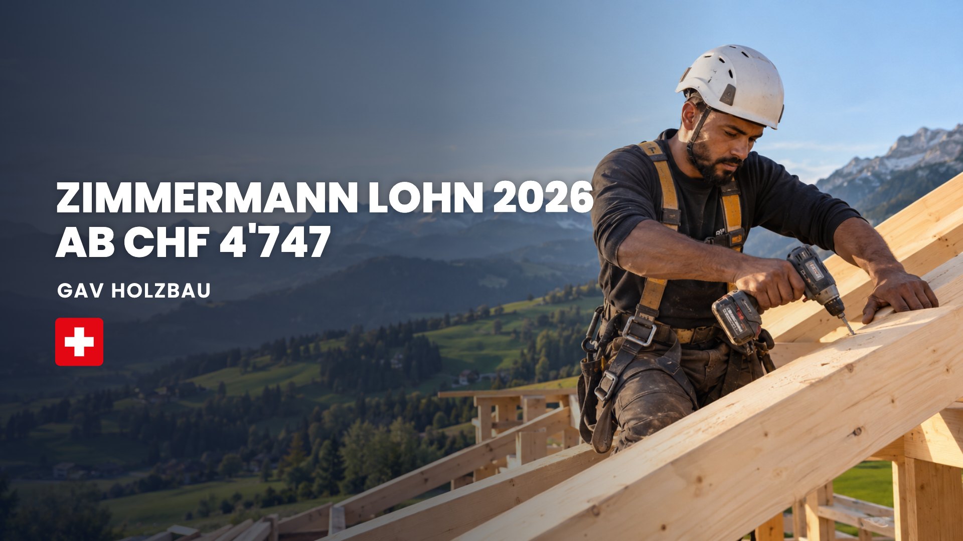 ZIMMERMANN LOHN 2026 AB CHF 4'747: GAV Holzbau
